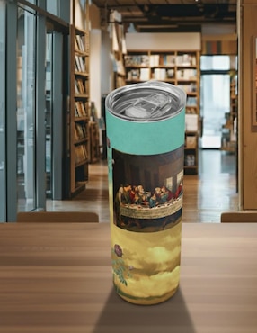 Set termo Tink La Última Cena Arte con tapa a presión 590 ml