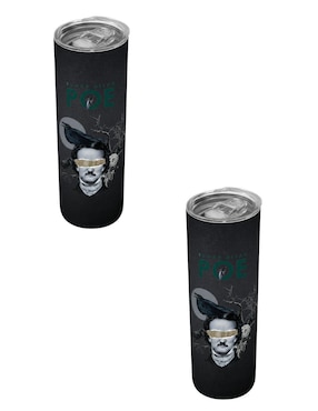 Set termo Tink Edgar Allan Poe con tapa a presión 590 ml