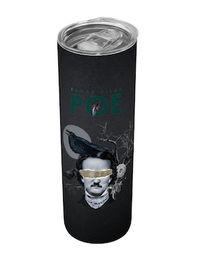 Set termo Tink Edgar Allan Poe con tapa a presión 590 ml