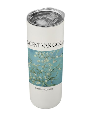 Set termo Y Llego Jalisco Van Gogh con tapa a presión 590 ml