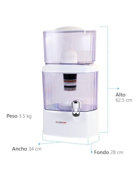 Purificador, dispensador y filtro de agua Hmk Clearwater Filter