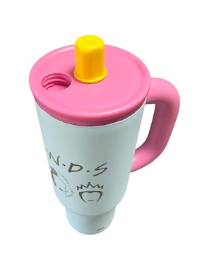 Termo Termomania de acero inoxidable Friends con tapa rosca 1.2 L