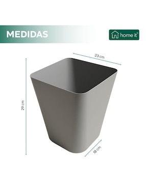 Bote de basura Home It de polipropileno