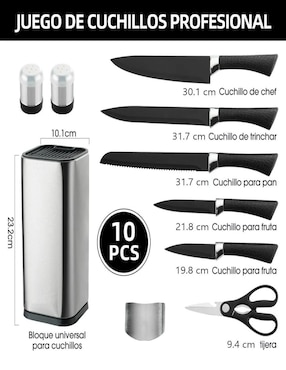 Set de cuchillos multiusos Belug 10 piezas