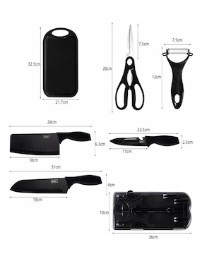 Set de cuchillos multiusos Belug 7 piezas