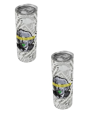 Set termo Tink de acero inoxidable con tapa a presión 590 ml