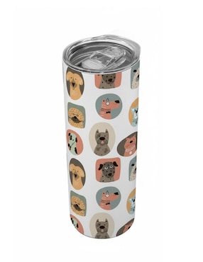 Termo Tink de acero inoxidable Perros con tapa a presión 590 ml