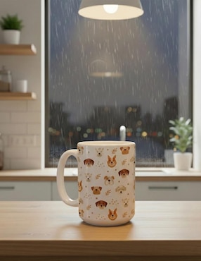 Set de tazas clásica Tink Ilustrado Perros 2 piezas