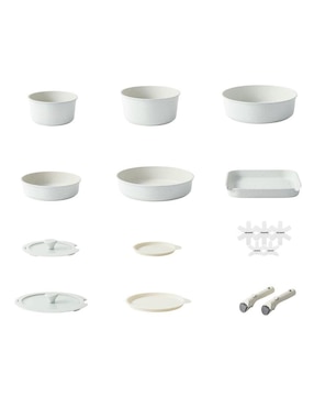 Batería de cocina Carote de aluminio antiadherente sin PFOA 17 piezas
