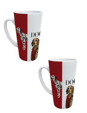 Set de tazas americana Tink Perros 2 piezas