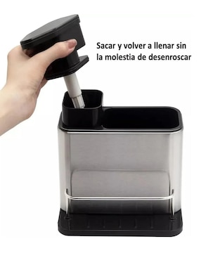 Dosificador jabón con portaesponjas Belug
