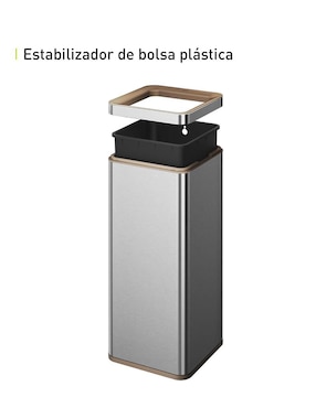 Bote de basura Eko de acero inoxidable