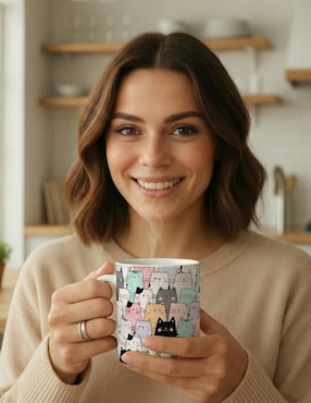Taza americana Tink Gatos