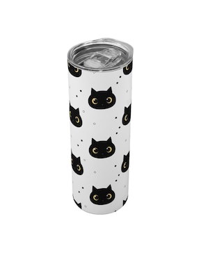 Set termo Tink de acero inoxidable Gatos con tapa a presión
