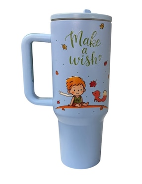 Termo Termomania de acero inoxidable El Principito con tapa rosca 1.2 L