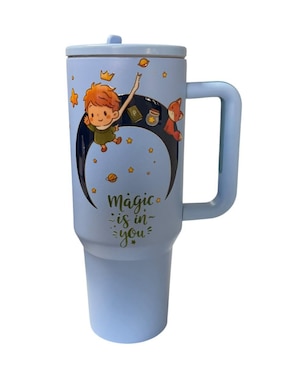 Termo Termomania de acero inoxidable El Principito con tapa rosca 1.2 L