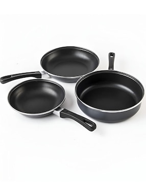 Batería de cocina Xtellar de aluminio antiadherente convencional 9 piezas