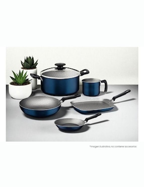 Batería de cocina Tramontina malta de aluminio antiadherente sin PFOA 6 piezas