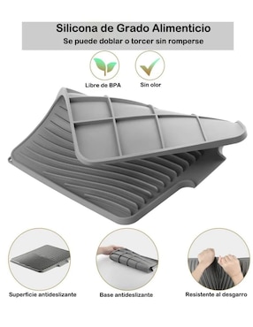 Escurridor de trastes Belug de silicón