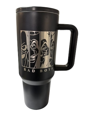 Termo Termomania de acero inoxidable Bad Boys con tapa rosca 1.2 L