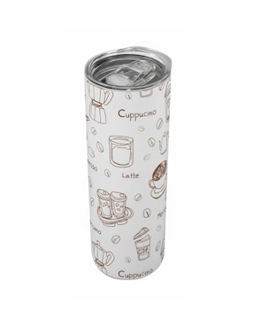 Set termo Tink de acero inoxidable con tapa a presión 590 ml