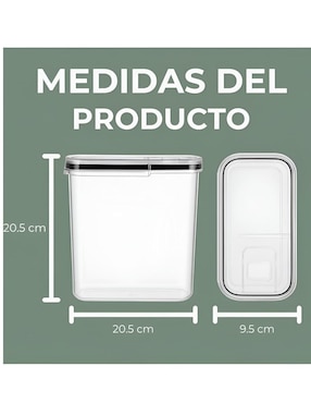Set contenedores Xtellar de plástico 4 piezas