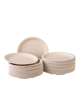 Set platos Cinsa de Melamina 24 piezas