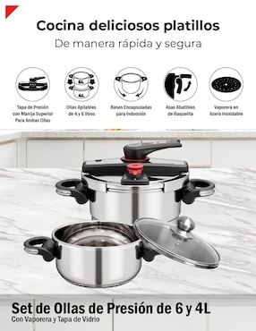Set olla de presión Bogner