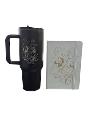 Set termo Macarena Brand de acero inoxidable Marvin con tapa rosca 1.2 l
