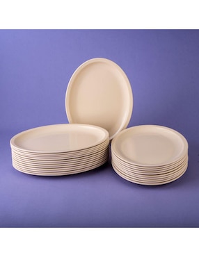 Set platos Cinsa de melamina 24 piezas