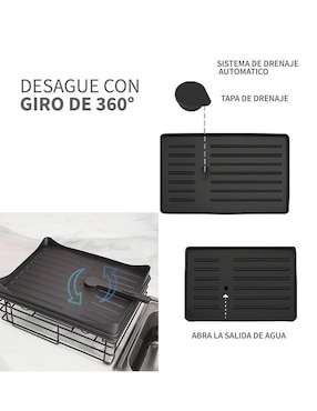 Escurridor de trastes/biberones Alvana Escurridor de acero inoxidable