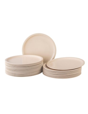 Set platos Cinsa de melamina 24 piezas