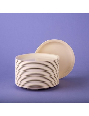 Set platos Cinsa de melamina 24 piezas