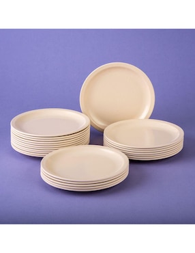 Set platos Cinsa de melamina 24 piezas