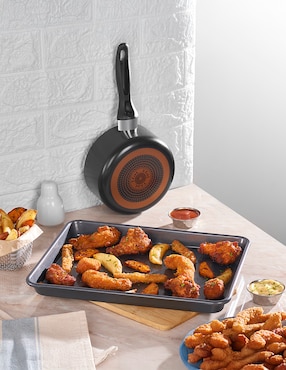 Batería de cocina T-fal Supercook de aluminio antiadherente titanio 22 piezas