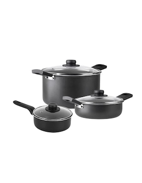 Batería de cocina Vasconia Esencial de aluminio antiadherente Easy plus 12 piezas