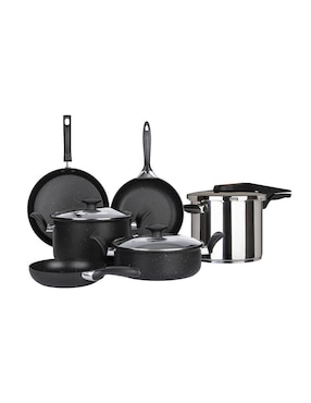 Batería de cocina Ekco Advance de aluminio antiadherente premium 8 piezas