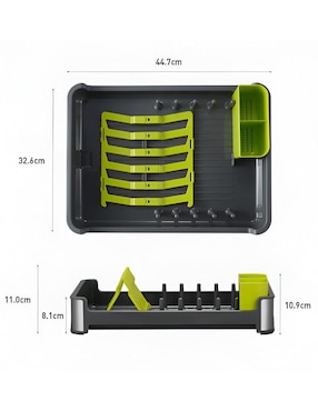 Escurridor de trastes Xtellar de acero inoxidable