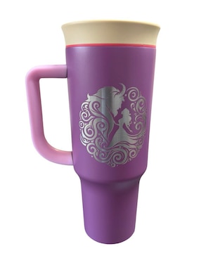 Termo Termomania de acero inoxidable Beauty And The Beast con tapa rosca 1.2 l