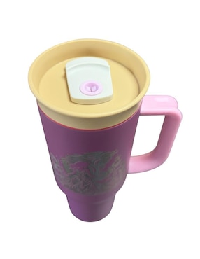 Termo Termomania de acero inoxidable Beauty And The Beast con tapa rosca 1.2 l