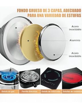 Tetera silbadora Xtellar de acero inoxidable