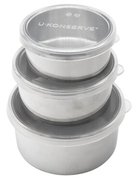 Set contenedores U.Konserve de acero 3 piezas
