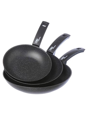 Set de sartenes Moneta Etnea de aluminio forjado 3 piezas