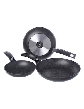 Set de sartenes Moneta Etnea de aluminio forjado 3 piezas