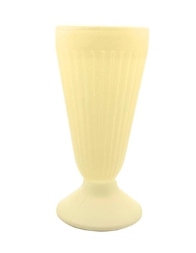 Set de copas para malteada Cristar Toy Butter Yellow de vidrio 4 piezas