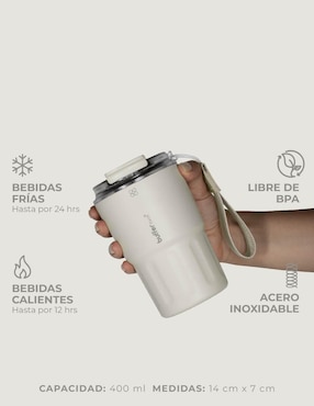 Set termo Buffer de acero inoxidable Montana con tapa rosca