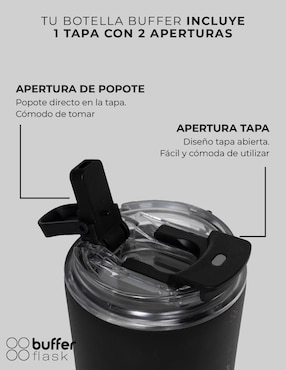 Set termo Buffer de acero inoxidable Montana con tapa rosca