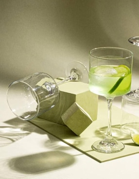 Set de copas para gin Cristar Rio de vidrio 2 piezas