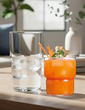 Set de vasos Dof y Highball Stovmex Amalfi de vidrio con 8 piezas