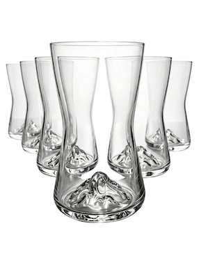 Set de vasos largos Stovmex Palermo de vidrio con 6 piezas